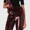 Pantalon brodé de paillettes
