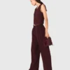 Pantalon de costume ajusté à taille haute Pantalon de costume ajusté à taille haute