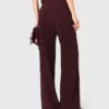 Pantalon de costume ajusté à taille haute Pantalon de costume ajusté à taille haute