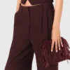Pantalon de costume ajusté à taille haute Pantalon de costume ajusté à taille haute