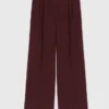 Pantalon de costume ajusté à taille haute Pantalon de costume ajusté à taille haute