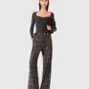 Pantalon de costume à carreaux