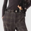 Pantalon de costume à carreaux