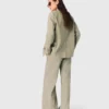 Pantalon de costume en mélange de lin