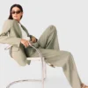 Pantalon de costume en mélange de lin