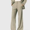 Pantalon de costume en mélange de lin