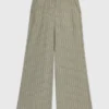 Pantalon de costume en mélange de lin