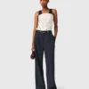 Pantalon de costume à fines rayures