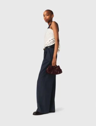 Pantalon de costume à fines rayures