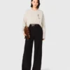 Pantalon de costume à jambes larges