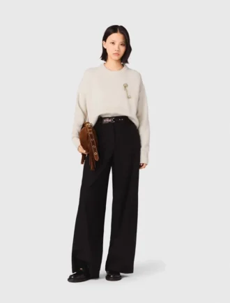 Pantalon de costume à jambes larges