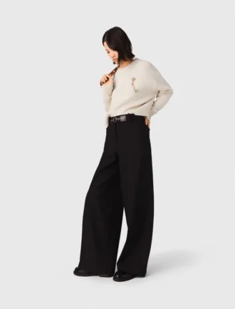 Pantalon de costume à jambes larges