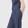 Pantalon de costume à plis avec strass