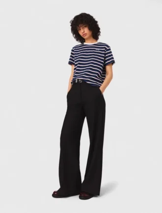 Pantalon de costume à plis creux