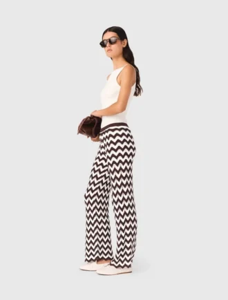 Pantalon en crochet zigzag Pantalon en crochet zigzag