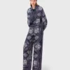 Pantalon fluide à imprimé bandana