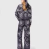 Pantalon fluide à imprimé bandana
