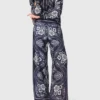 Pantalon fluide à imprimé bandana