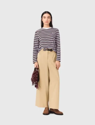 Pantalon large en coton