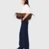 Pantalon marin en mélange de lin