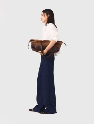 Pantalon marin en mélange de lin