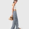 Pantalon marin en mélange de lin