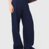 Pantalon marin en mélange de lin