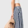 Pantalon marin en mélange de lin