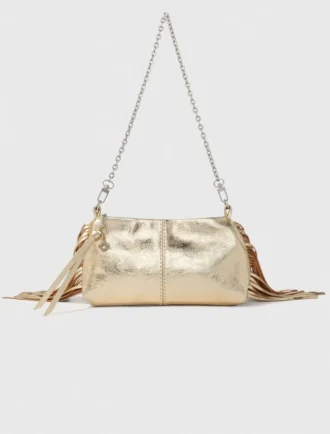 Pochette Miss M en cuir métallisé