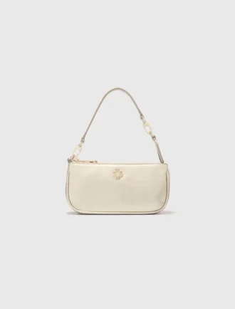 Pochette Sarah en cuir métallisé