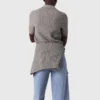 Polo en laine avec col orné de strass