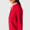 Pull à col polo avec broderie