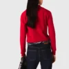 Pull à col polo avec broderie