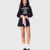 Pull à col rond avec slogan