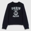 Pull à col rond avec slogan