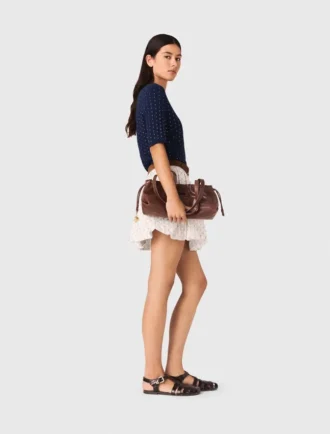 Pull à col rond avec strass
