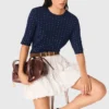 Pull à col rond avec strass Pull à col rond avec strass