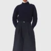 Pull à col roulé en laine