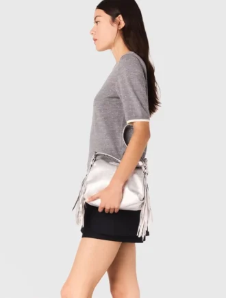 Pull à manches courtes avec strass