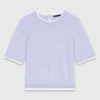 Pull à manches courtes avec strass