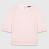 Pull à manches courtes avec strass