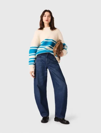 Pull oversize en laine mélangée
