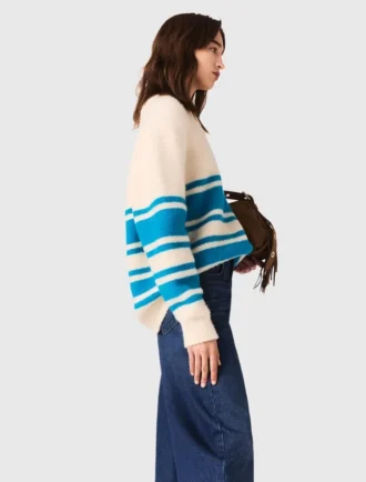 Pull oversize en laine mélangée