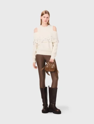 Pull à épaules dénudées