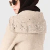 Pull à strass avec demi-zip Pull à strass avec demi-zip