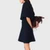 Robe 2 en 1 effet tweed