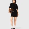 Robe 2 en 1 en tweed brillant