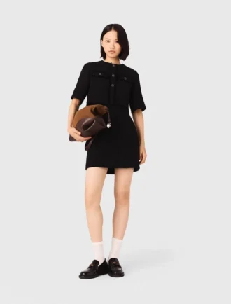 Robe 2 en 1 en tweed brillant