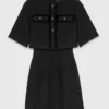 Robe 2 en 1 en tweed brillant