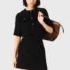 Robe 2 en 1 en tweed brillant